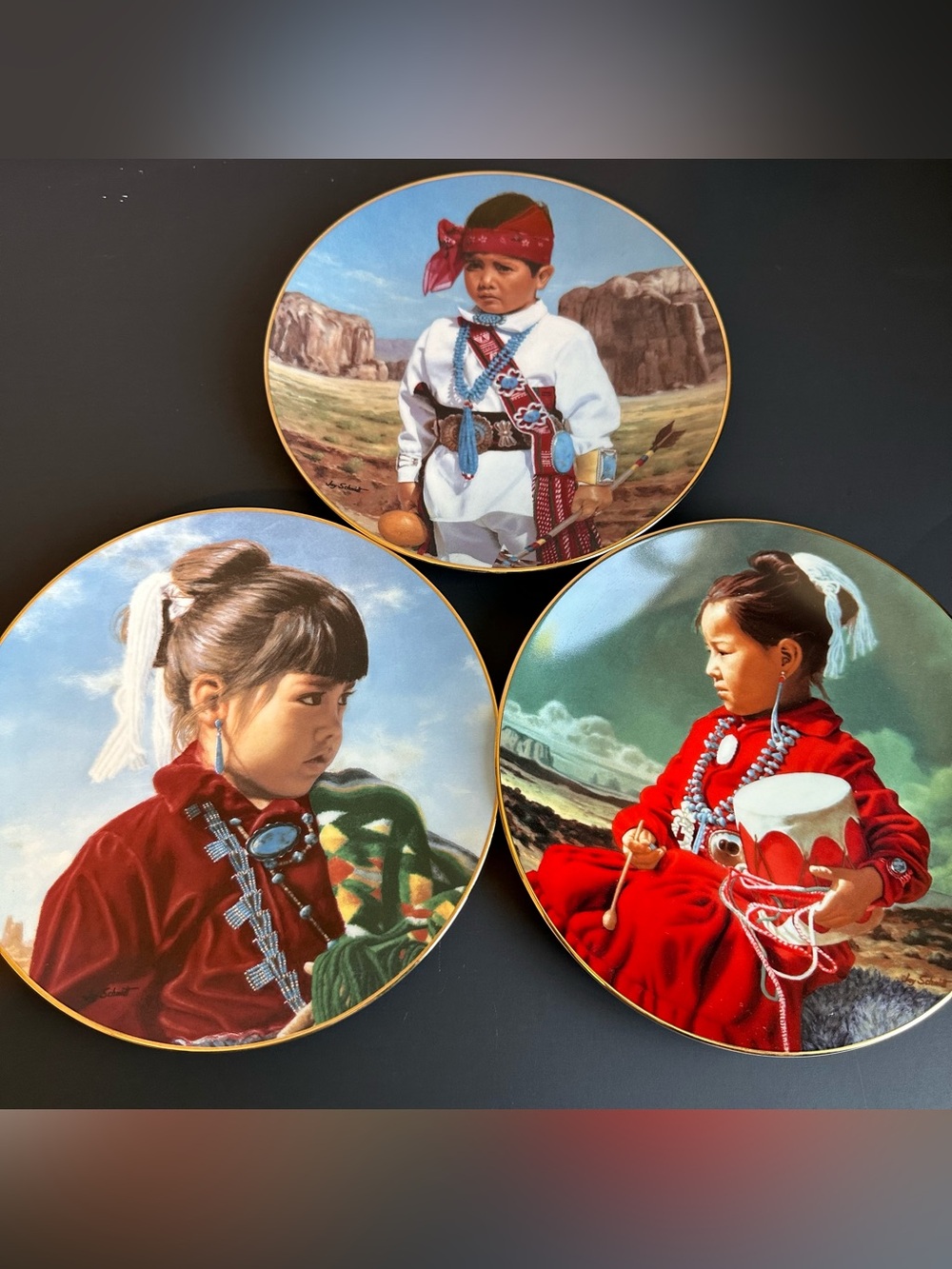 The Hamilton Collection 1994/1995 Decorative Collector Plates by Jay Schmidt
